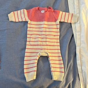 Baby Gap 3-6 months cotton sweater girls onesie
